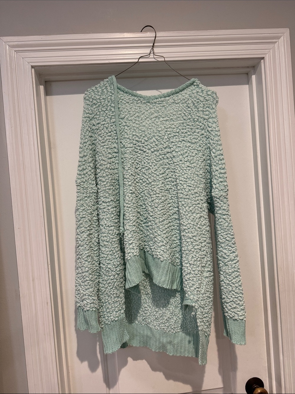 Soft Popcorn Knit Women's Sweater - Mint